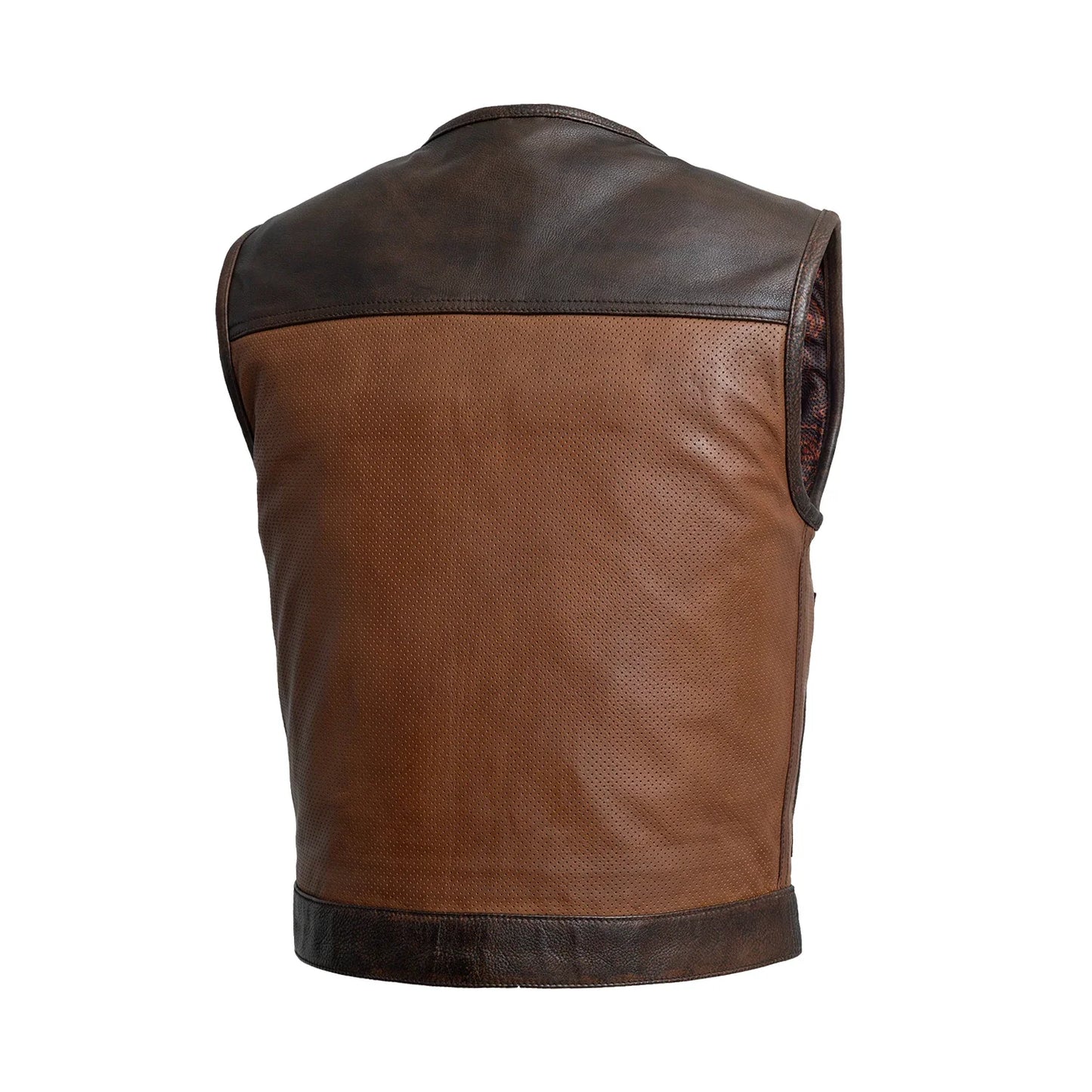 Lowside Gunner Men's Perforated Leather Vest Men's Perforated Leather Vest Vests