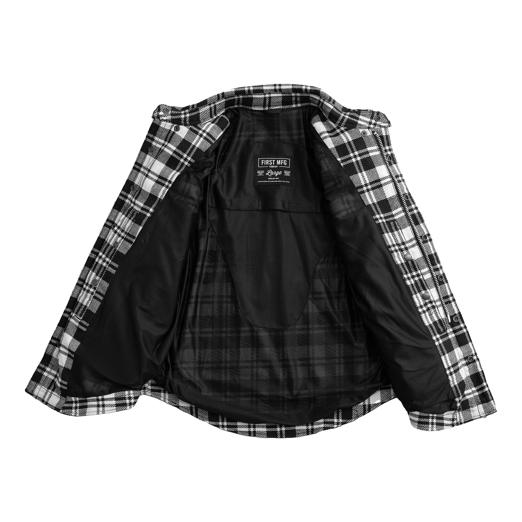 Canvas Moto Flannel Men's Shirt First Manufacturing Company