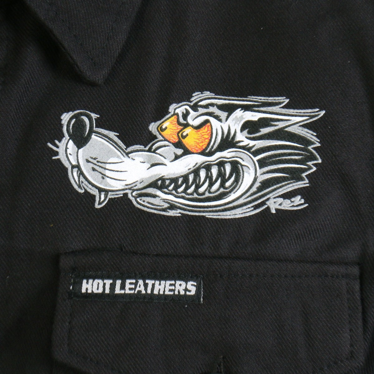 Hot Leathers Men's Race Wolf Long Sleeve Flannel