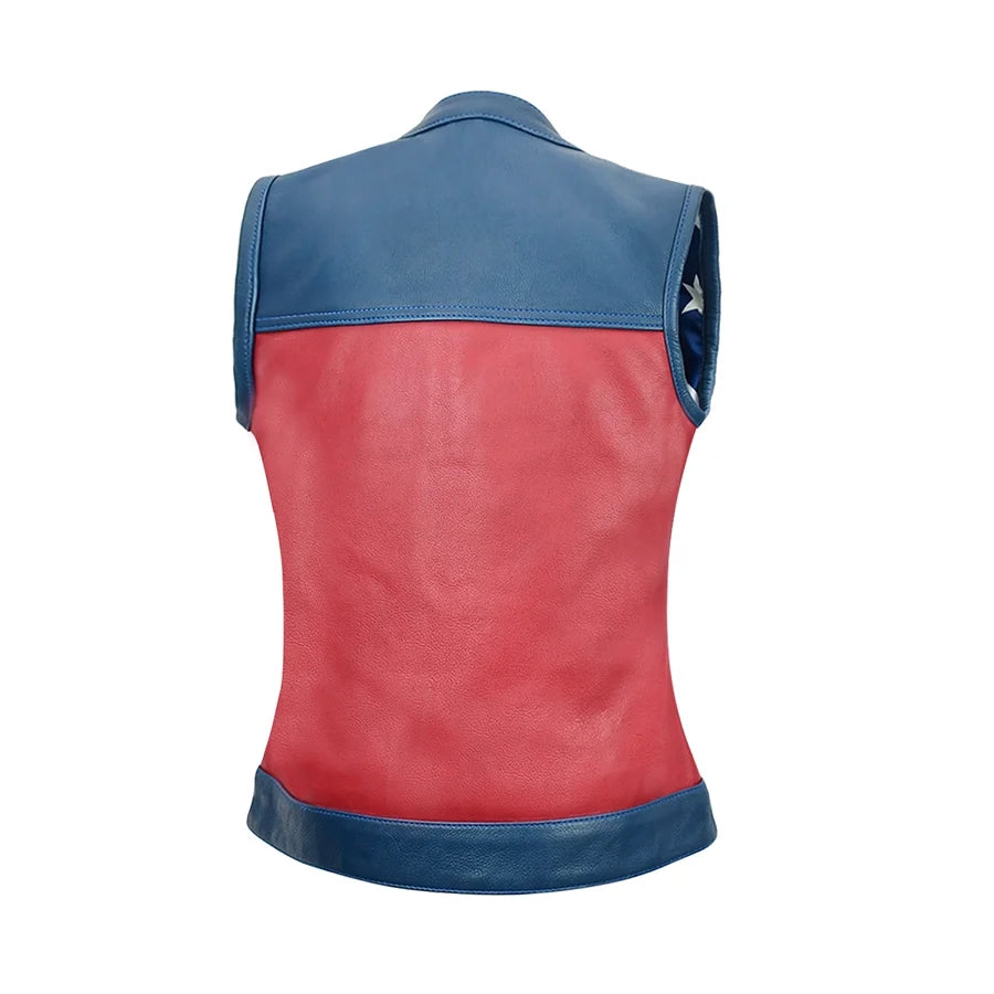 Freedom Belle Women's Motorcycle Leather Vest Women's Leather Vest Vests