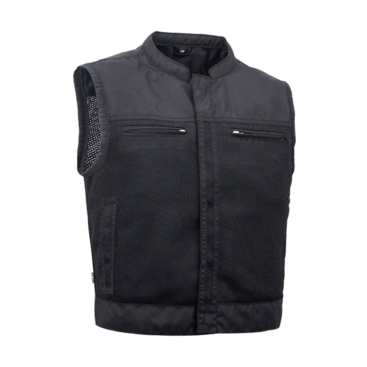 First Manufacturing Lowrider - Men's Motorcycle Moto Mesh Vest, Black