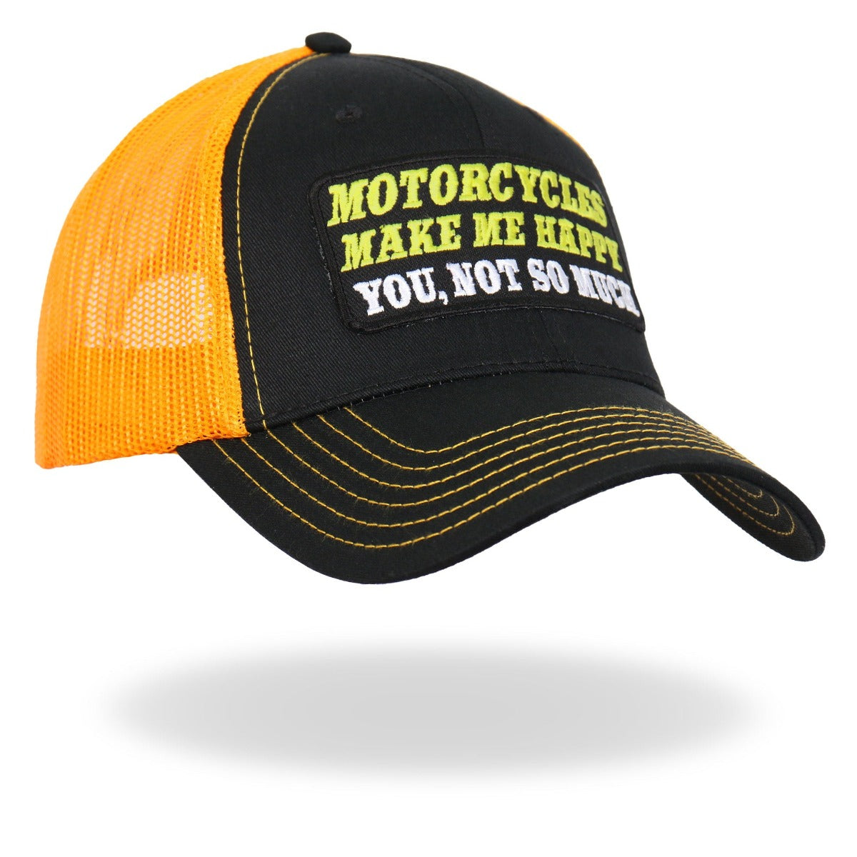Hot Leathers Make Me Happy Trucker Hat