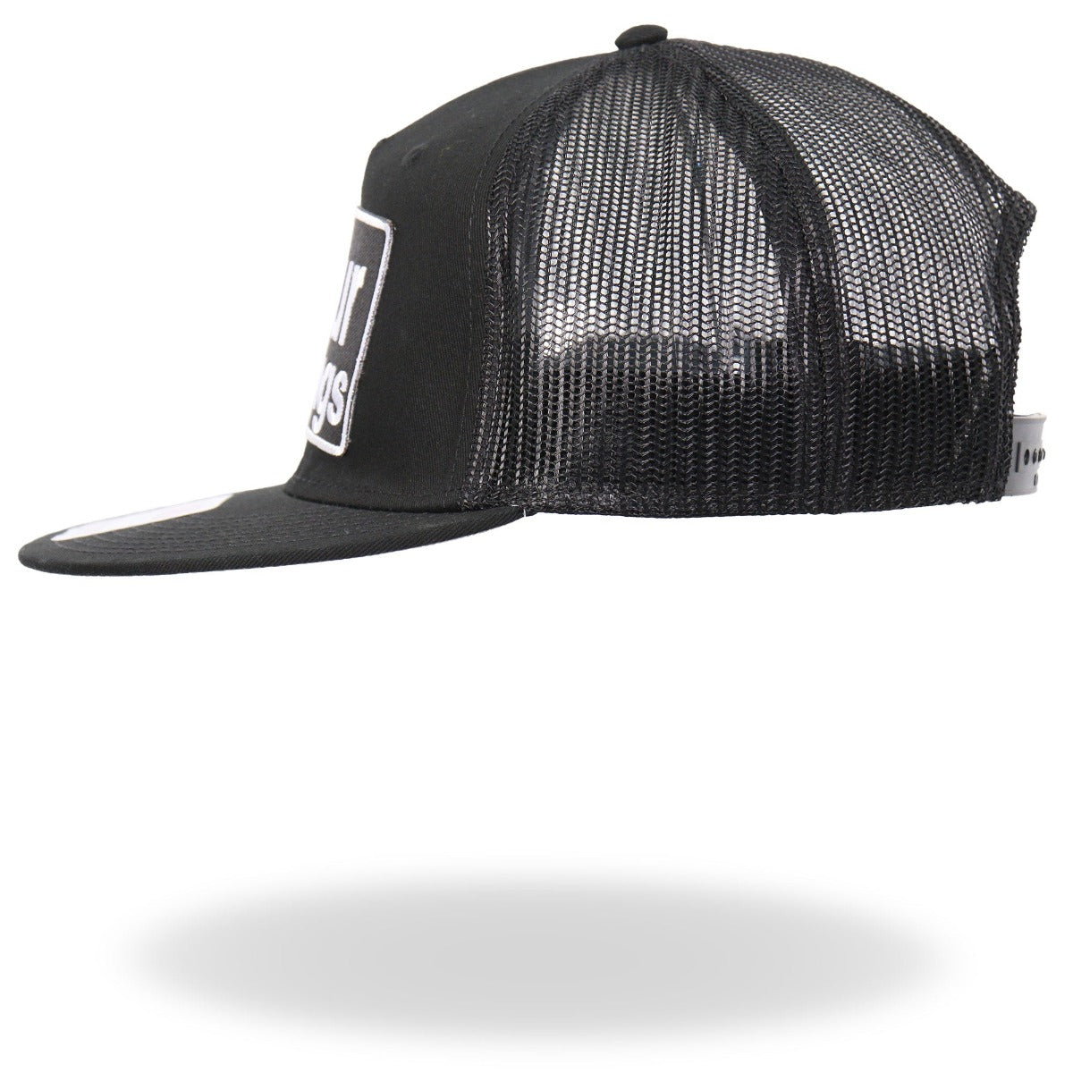A Hot Leathers F Your Feelings Snapback Hat with a white logo patch.