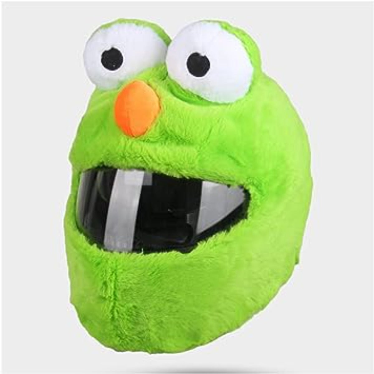 Cool Motorcycle Helmet Cover - Green Elmo