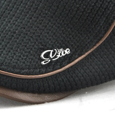 ALR™ Knitted Beret Leather Flat Cap