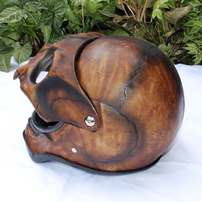 Necromancer Skull Helmet with Sunglasses for Women Men Halloween Cosplay Props Riding Accessory