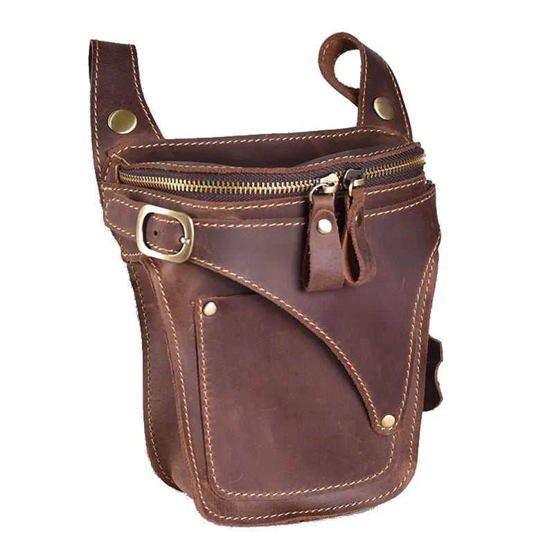 ALR™ Motorcycle Genuine Leather Hip Bag | American Legend Rider