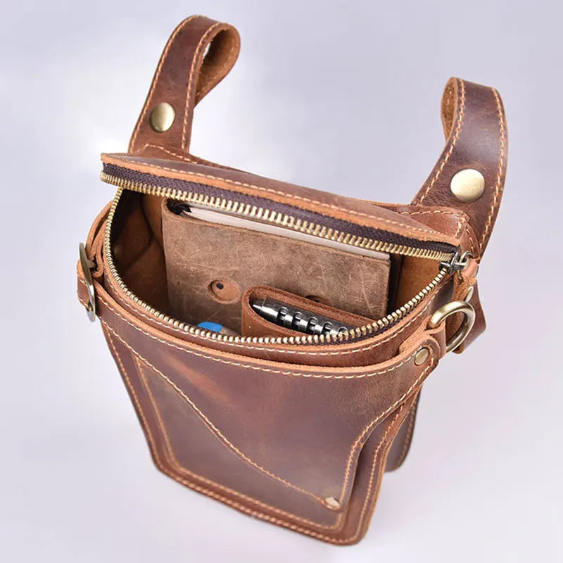 ALR™ Motorcycle Genuine Leather Hip Bag