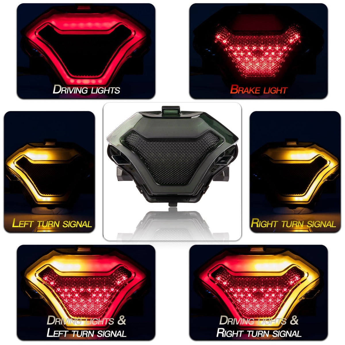 Motorcycle Brake Light with LED Turn Signal for Yamaha