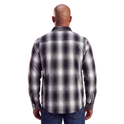 Mens Timberwolf Armored Flannel Motorcycle Shirt w/Underarm Ventilation & CE Approved Armor Reinforced w/Aramid Fiber