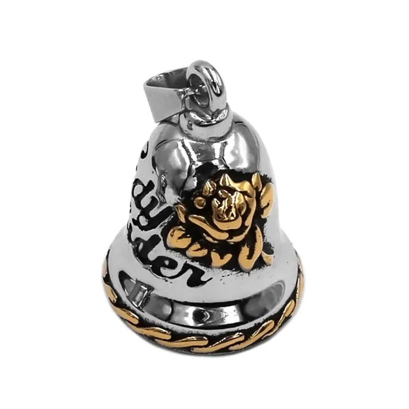 Alr™ Motorcycle Guardian Bell, Lady Rider Gold Rose