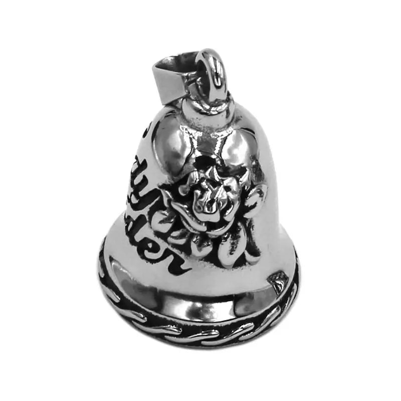 Alr™ Motorcycle Guardian Bell, Lady Rider Silver Rose