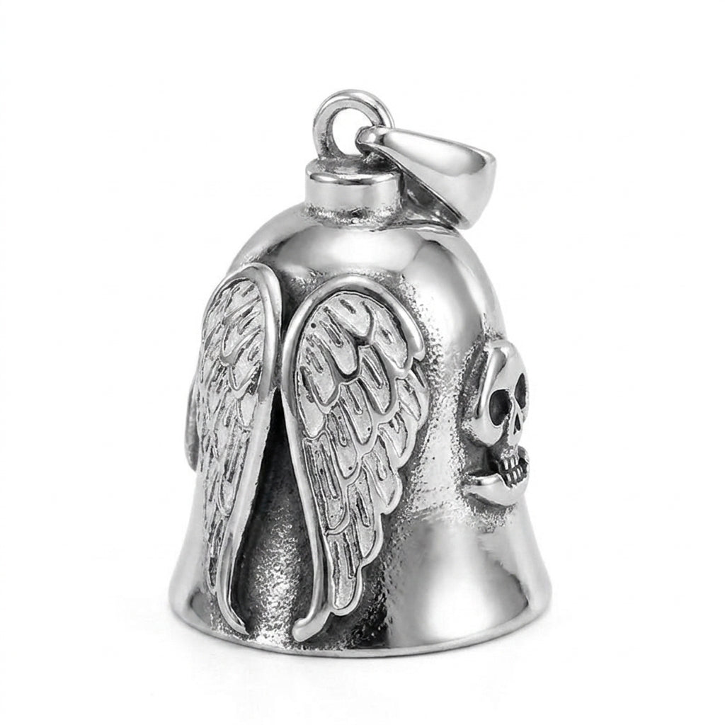 Stainless Steel Biker Ring - Retro Motorcycle Wind Domineering Angel W