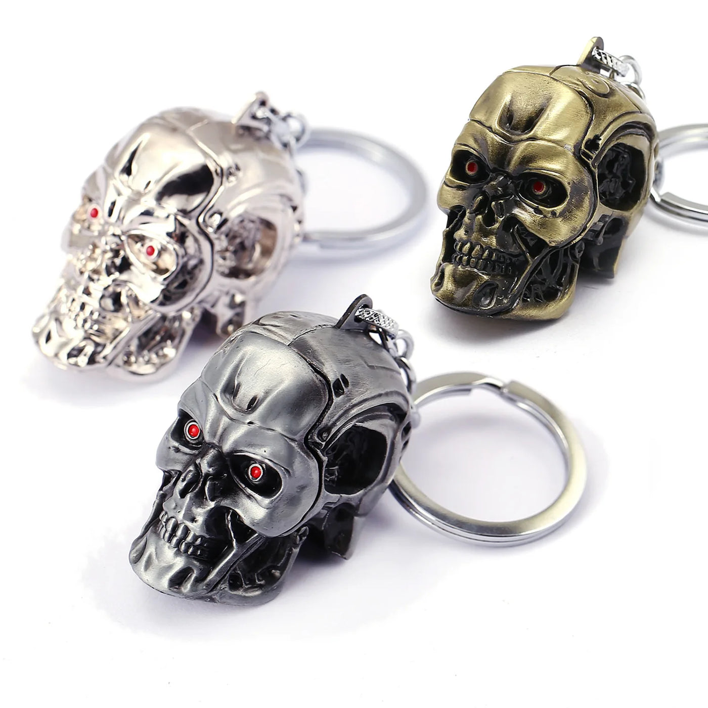 ALR™ Terminator 3D Skull Head Keychain