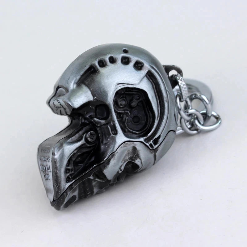 Movie Terminator 3D Skull Head Keychain Men Women Fashion Pendant Vintage Charm Key Ring Souvenir Accessories Gift Wholesale