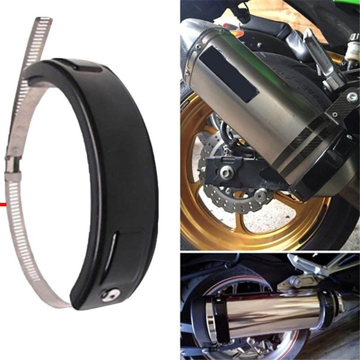 Universal Motorcycle Exhaust Pipe Ring 100-160mm