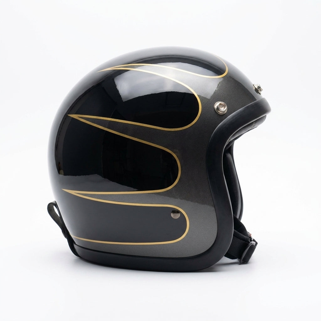 Motorcycle Helmet - Genuine Vintage TT&COCASCOS Fashion  Retro Scooter