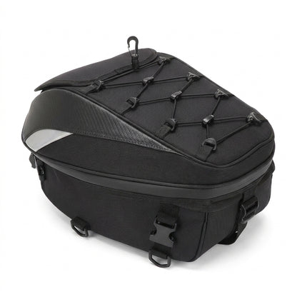 Leather Motorcycle Bag - Motorcycle Tail Bag Rear Seat Bag Waterproof
