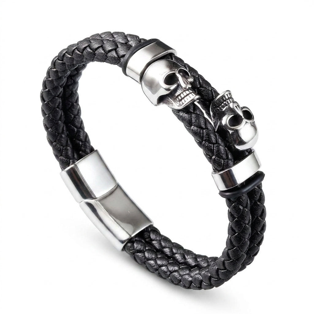 Motorcycle Accessory - Multi-layer Bracelet Punk Stainless Steel Charm