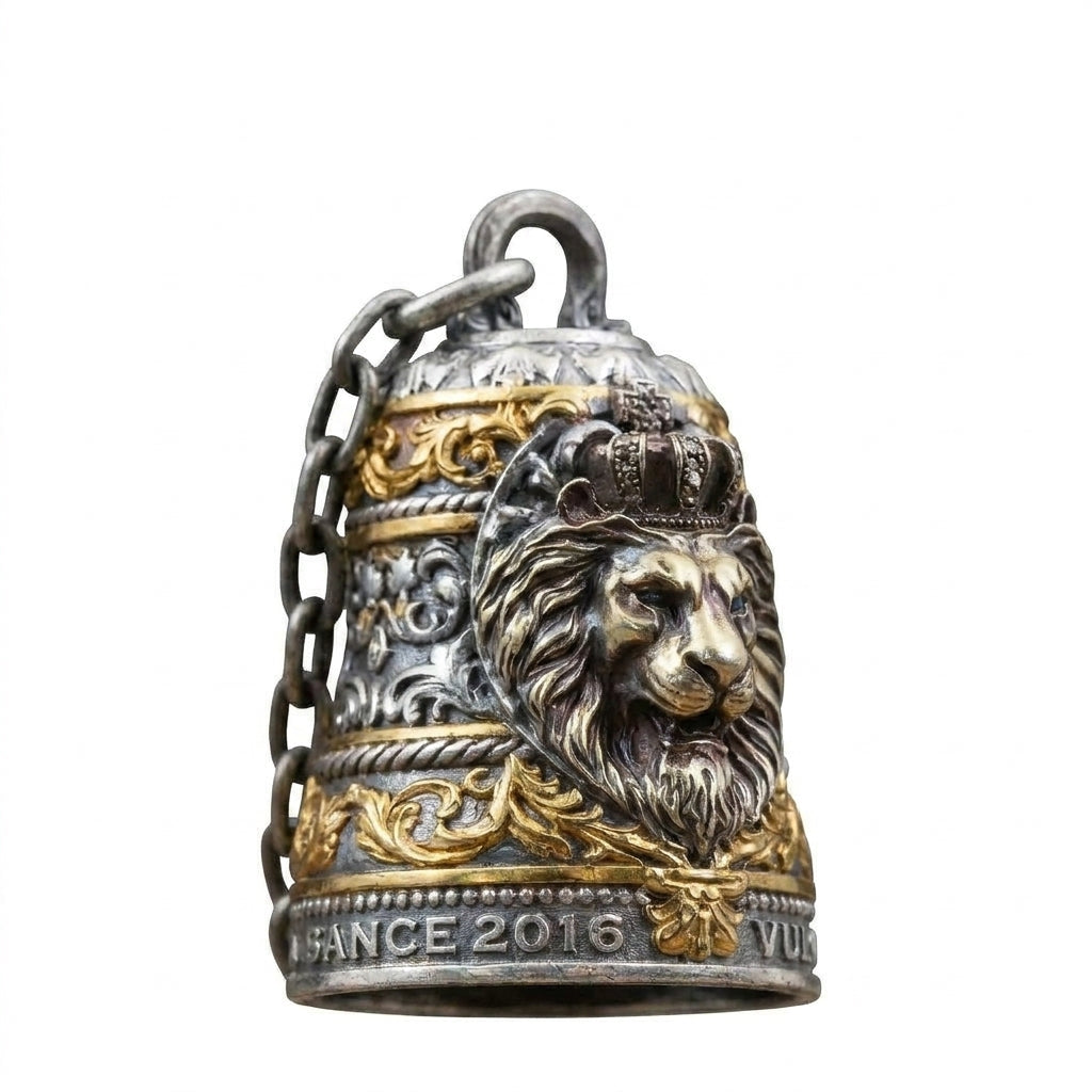 Motorcycle Accessory - Vintage Ornament Motorcycle Bell Charm Riding B