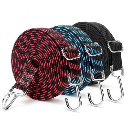 Motorcycle Tie-Down Straps - Elastics Rubber Luggage Rope Cord