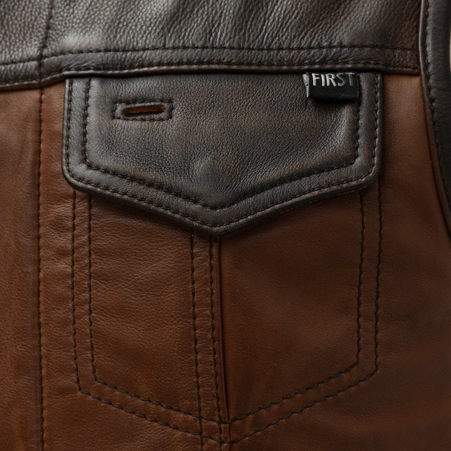 Lowside Rider Men's Motorcycle Leather Vest Men's Leather Vest Vests