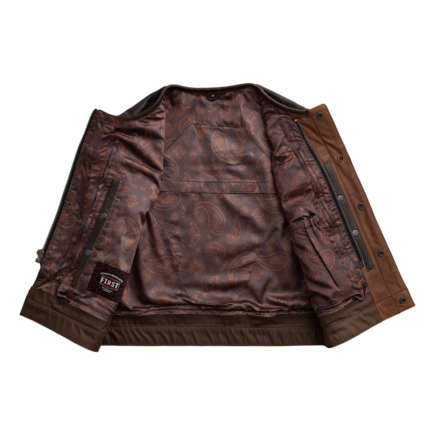 Lowside Rider Men's Motorcycle Leather Vest Men's Leather Vest Vests