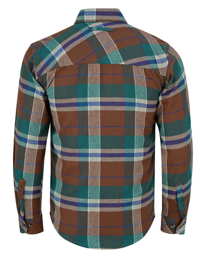 Men's Smoky Mountain Long Sleeve Plaid Button Down Casual Flannel Shirt, 100% Cotton, Corduroy Collar & Cuffs