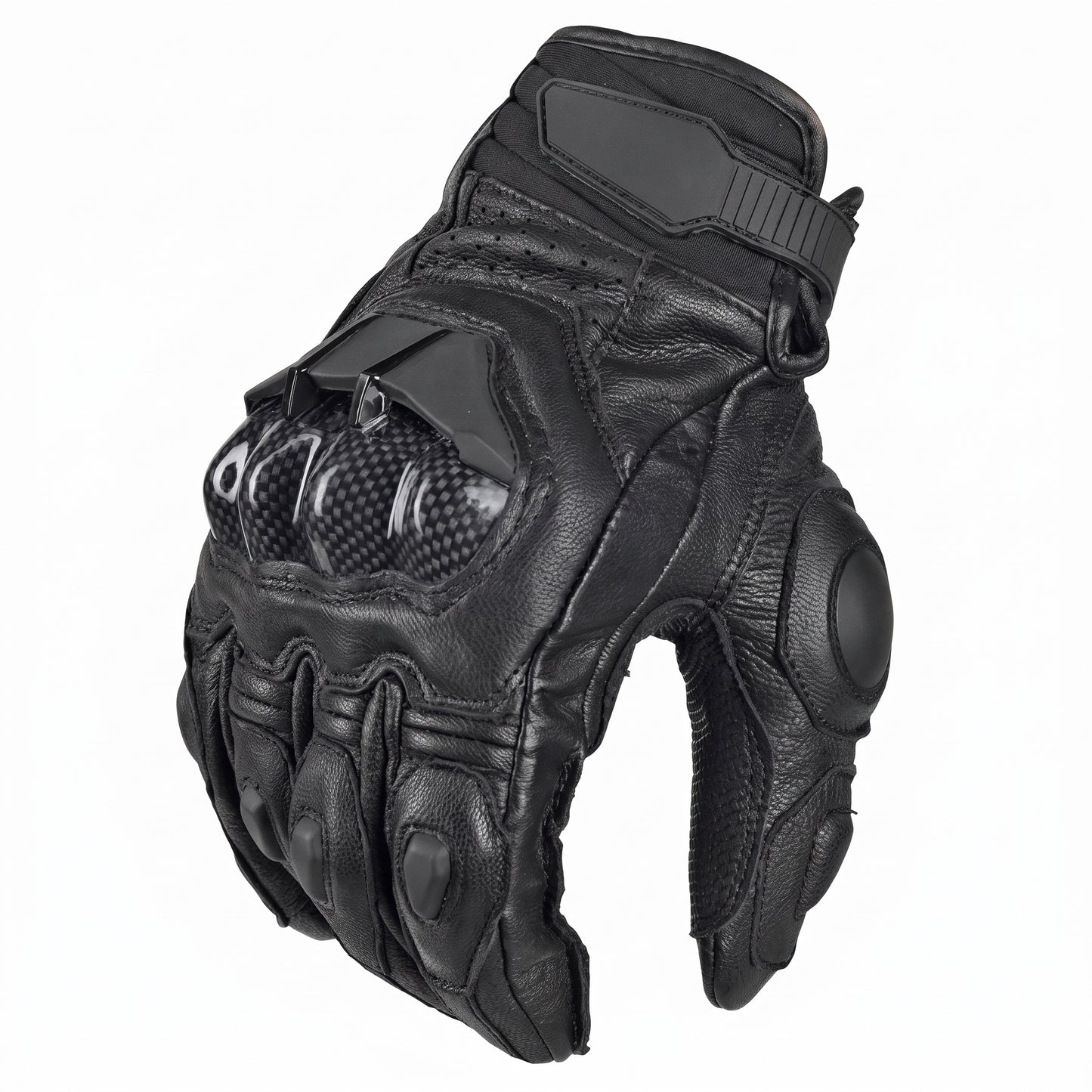 Motorcycle Gloves - Mens Women 4 Season Driving Supertech Black White