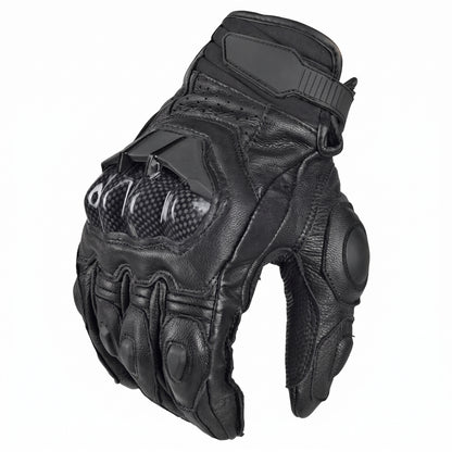 Motorcycle Gloves - Mens Women 4 Season Driving Supertech Black White