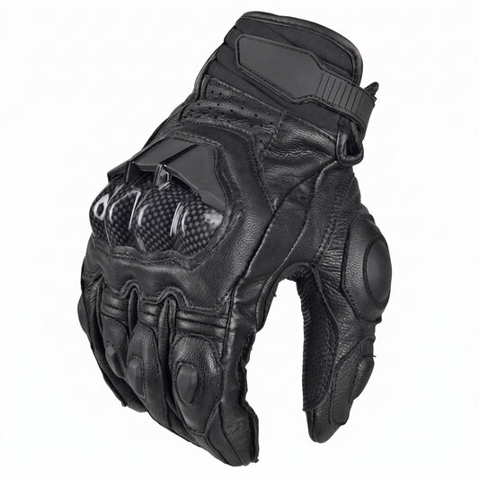 Motorcycle Gloves - Mens Women 4 Season Driving Supertech Black White