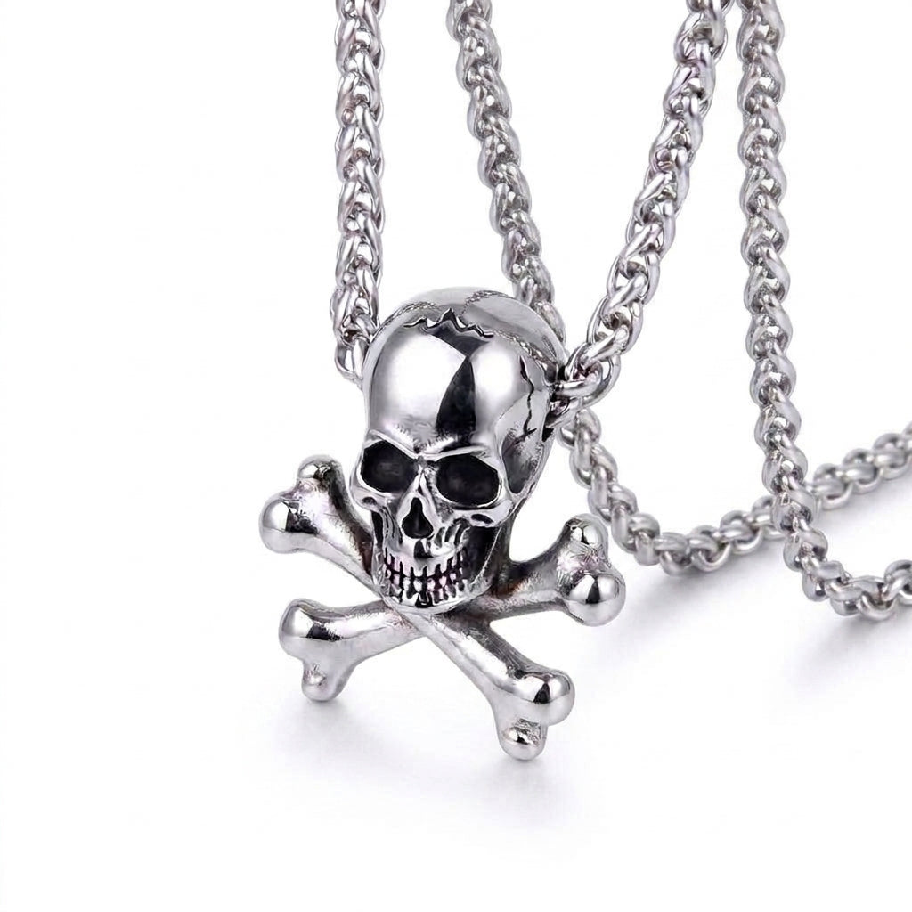 Stainless Steel Biker Ring - Skeleton Punk Men's Ring Rock Motorcycle