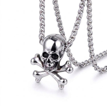 Stainless Steel Biker Ring - Skeleton Punk Men's Ring Rock Motorcycle