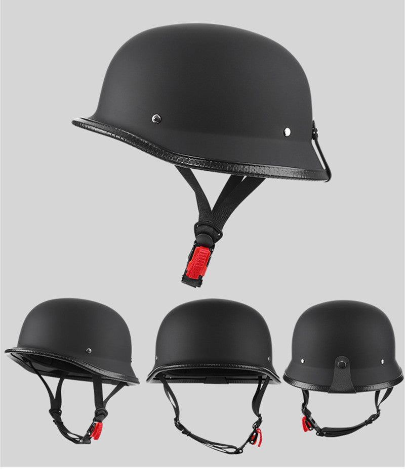 German WWII-Inspired Half Helmet – Chopper & Biker Style