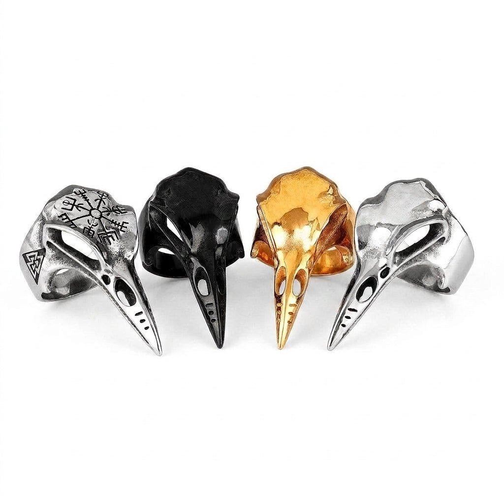 Stainless Steel Biker Ring - New Creative Viking Vintage Skull Ring Me