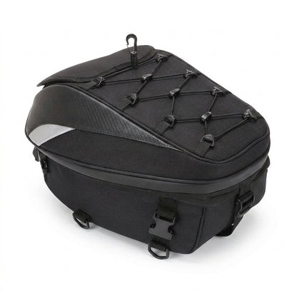Leather Motorcycle Bag - Motorcycle Tail Bag Rear Seat Bag Waterproof
