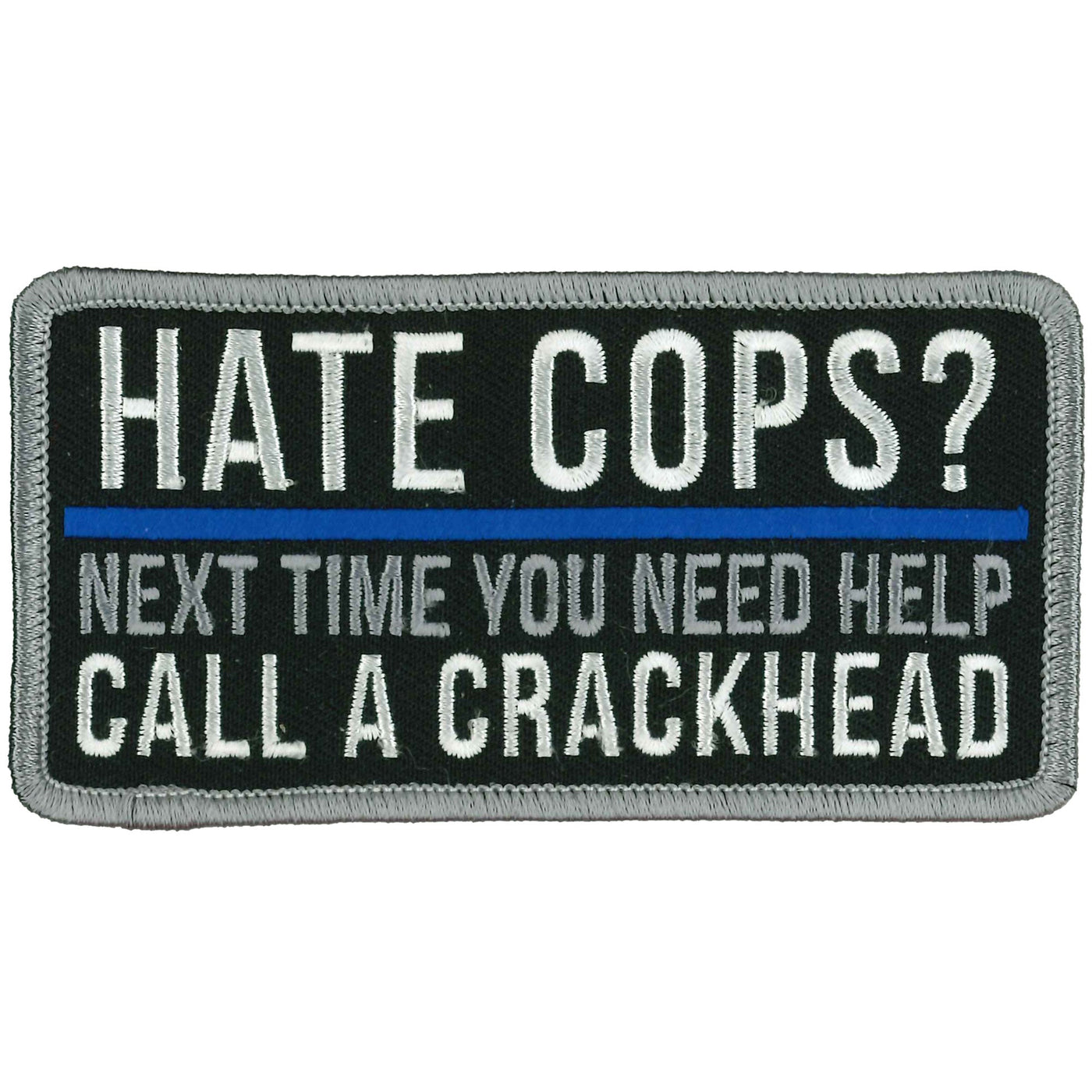 Hot Leathers 4" Hate Cops? Patch