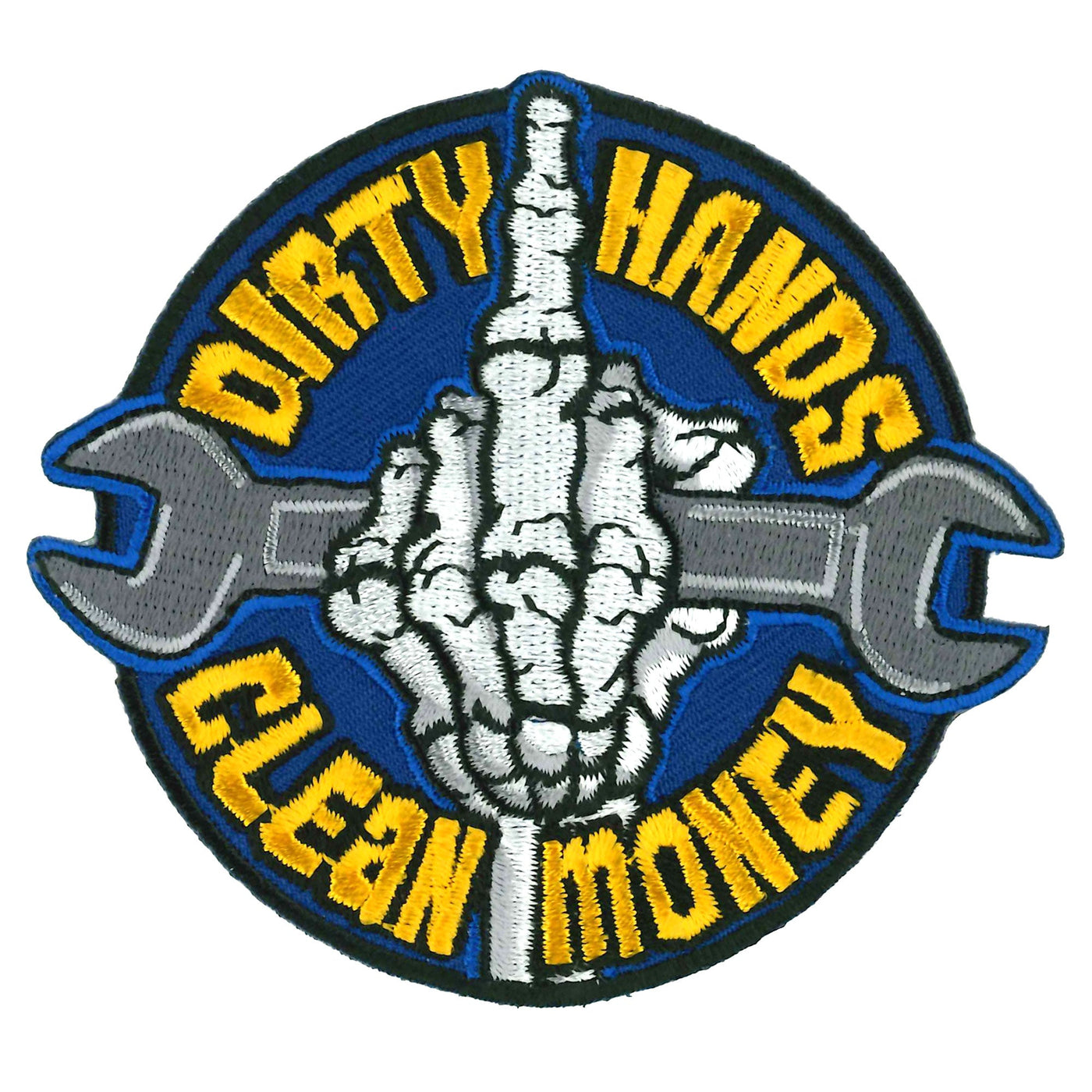 Hot Leathers 4" Dirty Hands Clean Money Patch