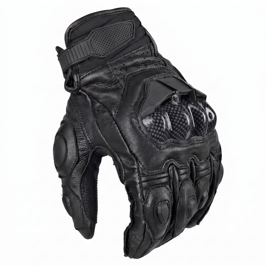 Motorcycle Gloves - Mens Women 4 Season Driving Supertech Black White