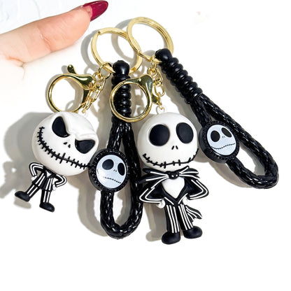 Stainless Steel Biker Ring - The Nightmare Before Christmas Keychain S