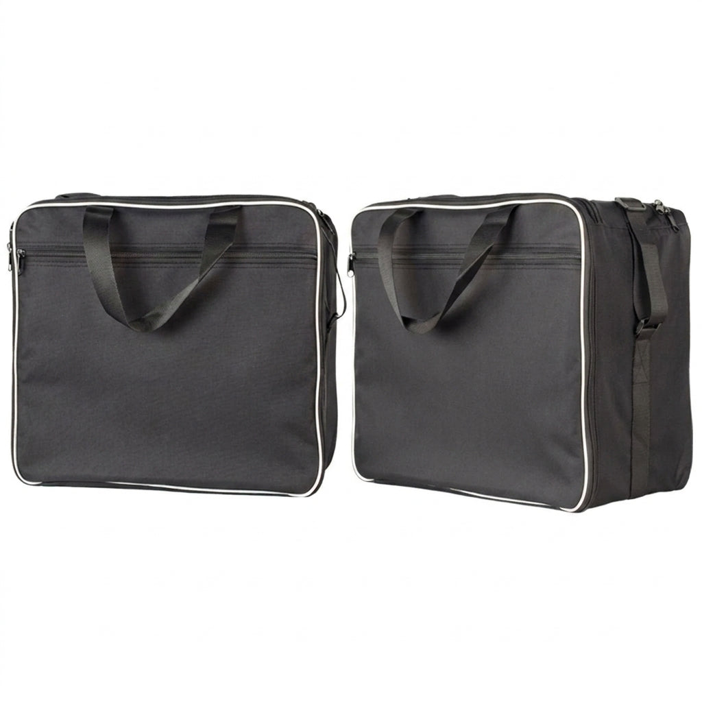 Leather Motorcycle Bag - Adv Black Inner Bags Motor Saddle Bag Adventu