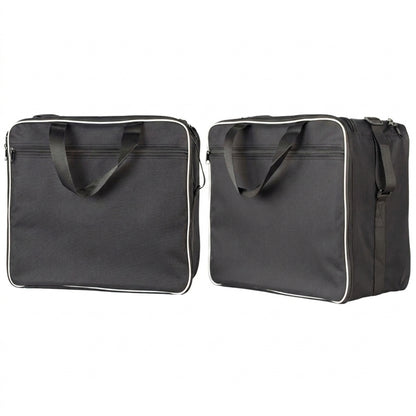 Leather Motorcycle Bag - Adv Black Inner Bags Motor Saddle Bag Adventu