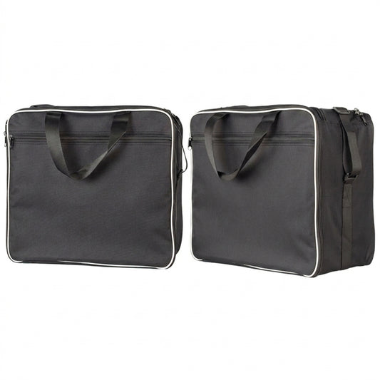 Leather Motorcycle Bag - Adv Black Inner Bags Motor Saddle Bag Adventu