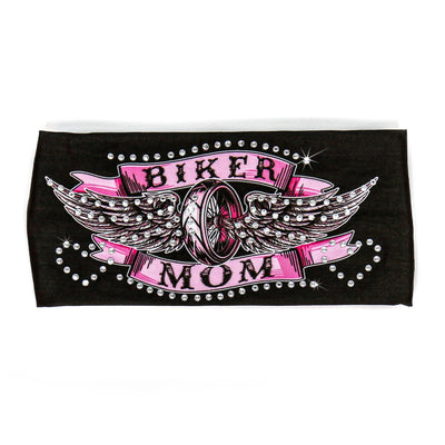 Hot Leathers Biker Mom Bandana Headband Wraps w/Rhinestones