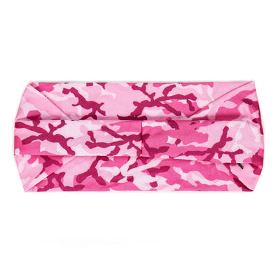 Hot Leathers Pink Camo Bandana Headband Wraps w/Rhinestones