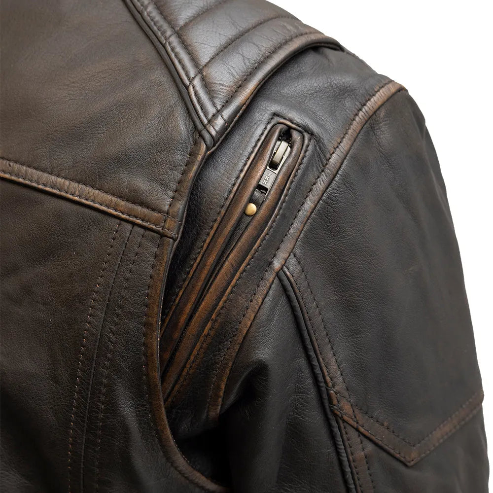 First Manufacturing Rider Club - Men's Leather Motorcycle Jacket