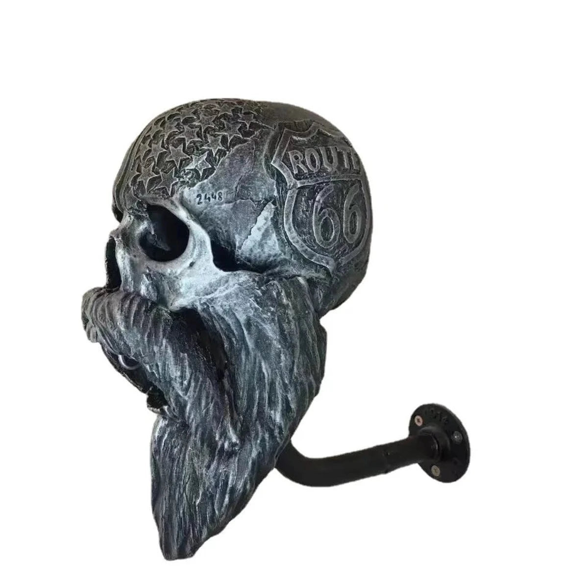 Unique Skull Helmet Holder for Stylish Home Decor