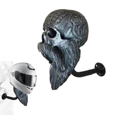 Unique Skull Helmet Holder for Stylish Home Decor