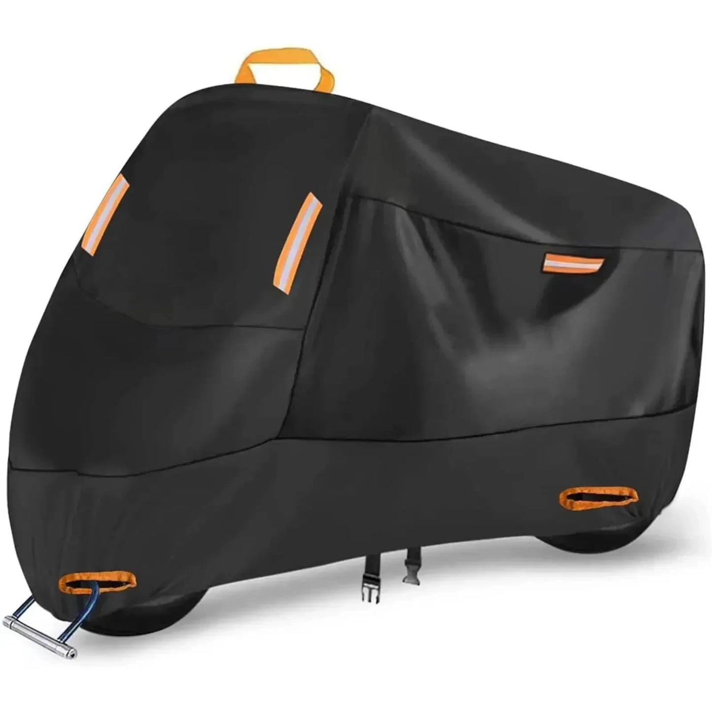 Waterproof Motorcycle Cover - All Season Silver Black Sun