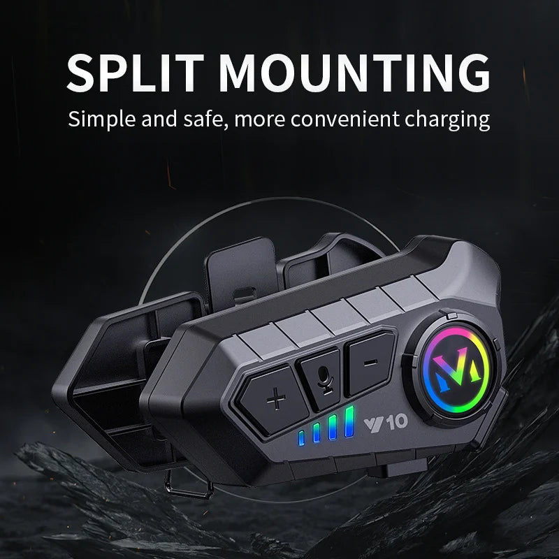 Motorcycle Helmet Headset - Bluetooth Stereo Universal